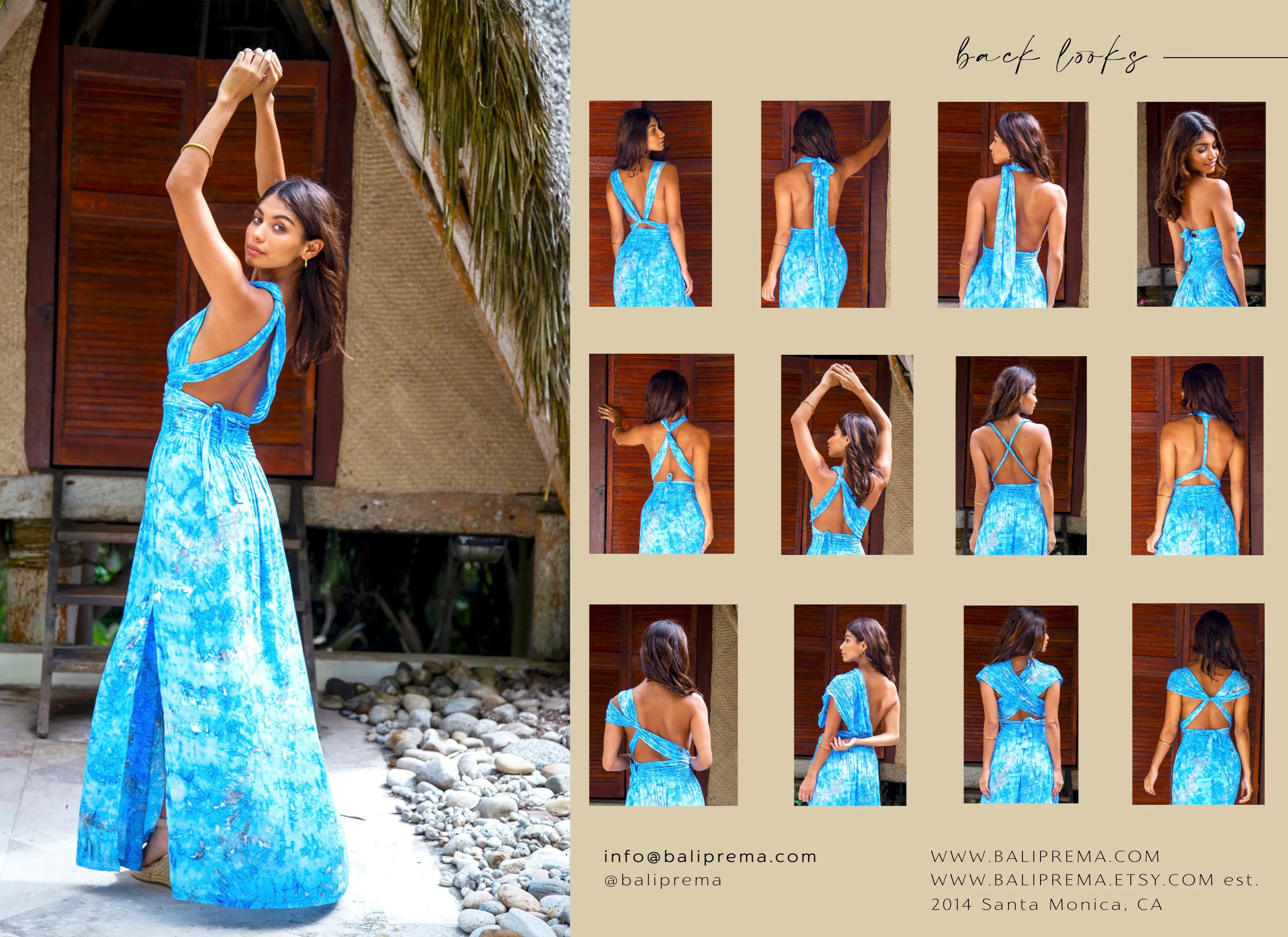 Tammy Infinity Dress in Premium Brigitte Bardot Teal