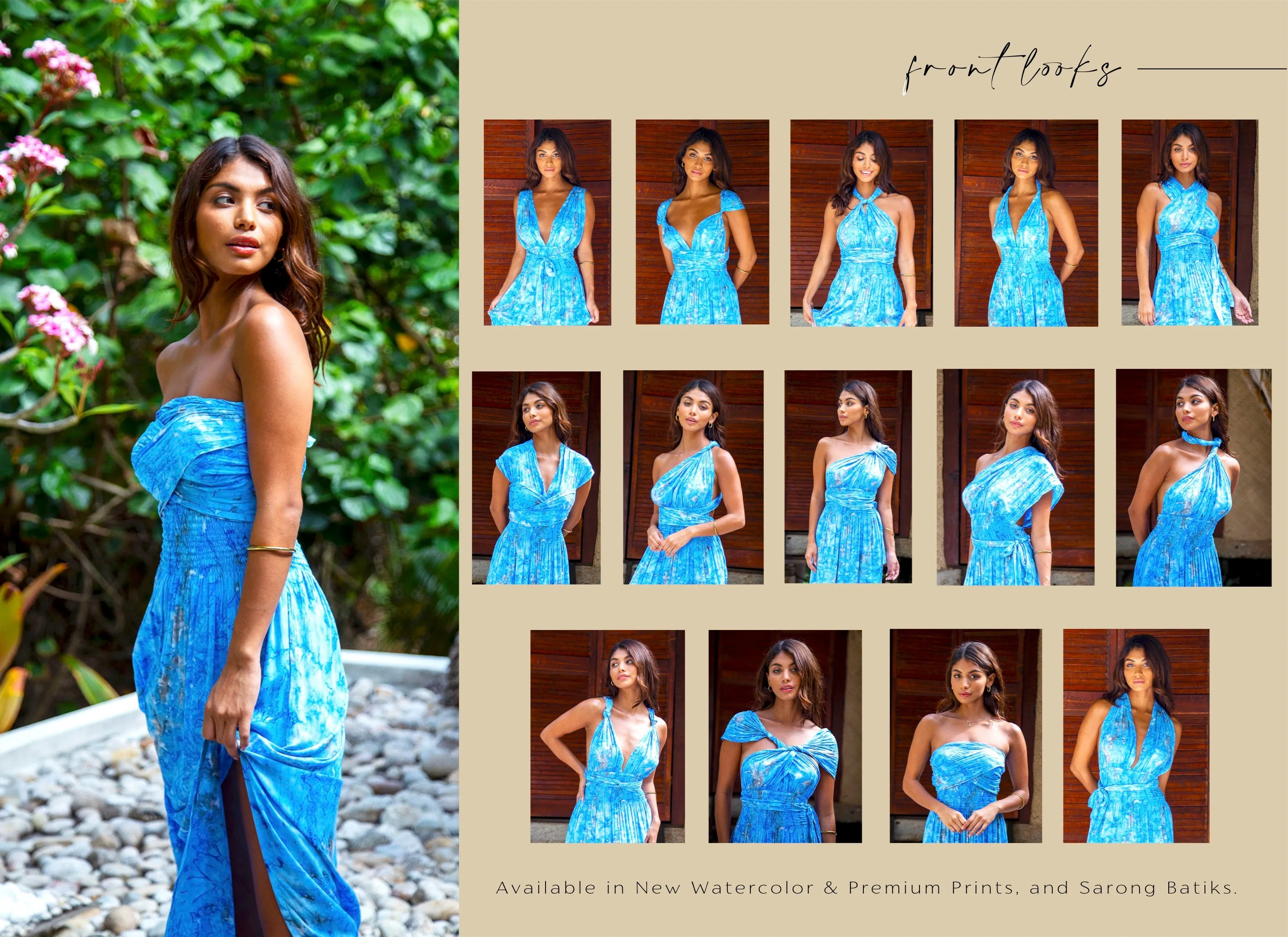 Tammy Infinity Dress in Premium Brigitte Bardot Teal
