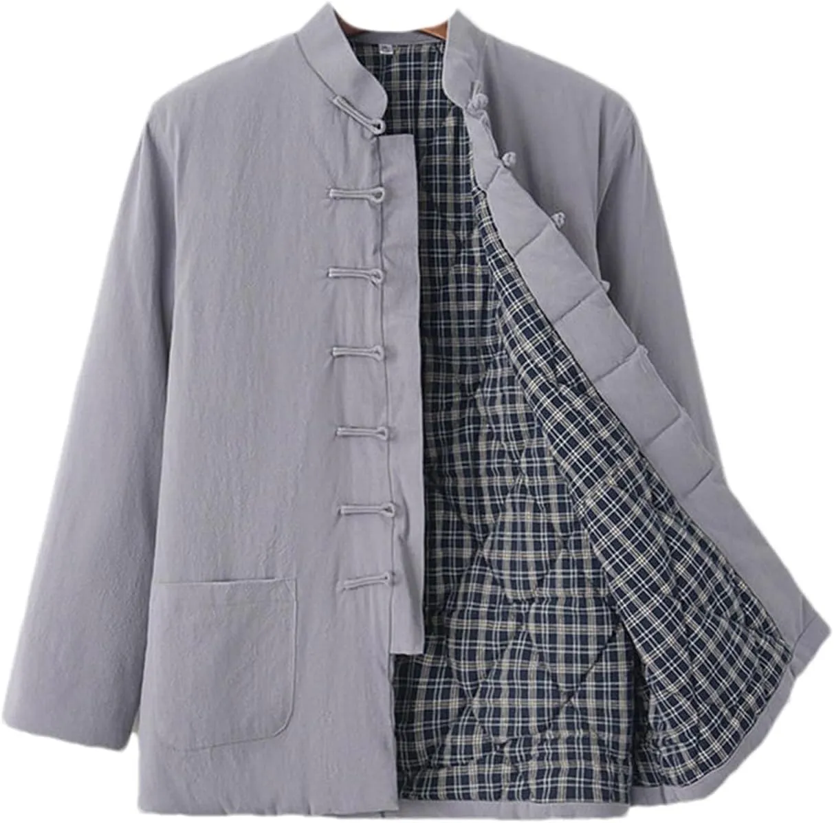 Tang Suit Hanbok Thickened Cotton Jacket Men's Retro Style Padded Jacket Winter Cotton Linen Coat Jacket