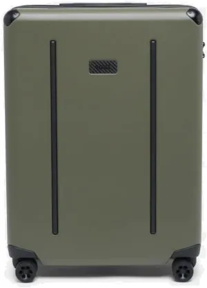 The Ridge Check-In Luggage - German Makrolon Polycarbonate Shell - TSA-Approved Lock with 360 Spinner Wheels - Matte Olive