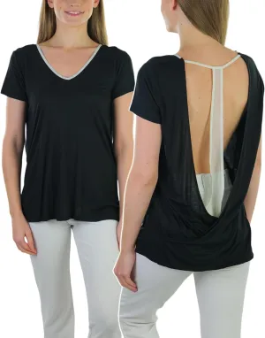 ToBeInStyle Womens Unique Open Back Design Tops Tank Shirt