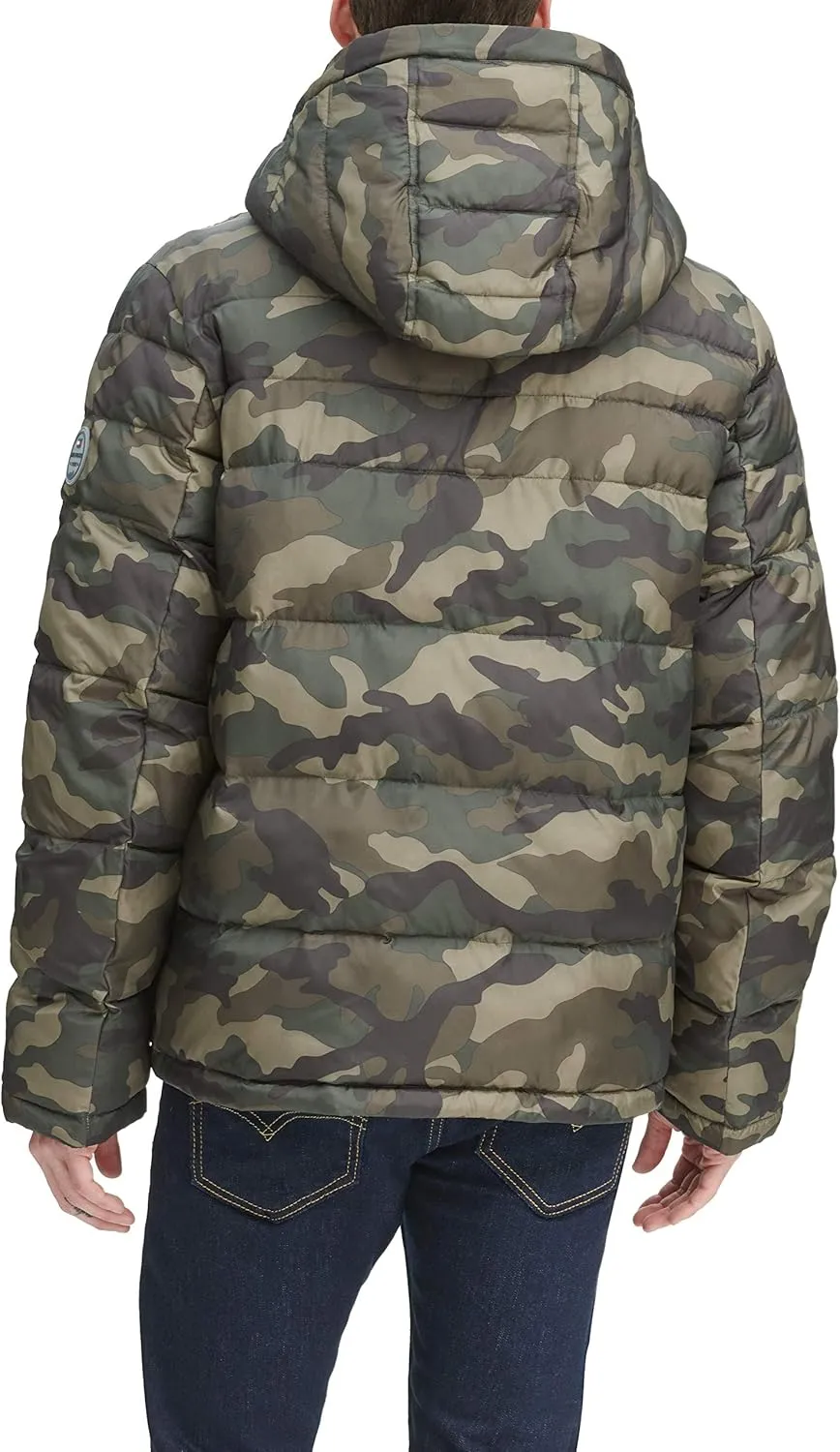 Tommy Hilfiger Mens Hooded Puffer Jacket (Standard and Big & Tall)