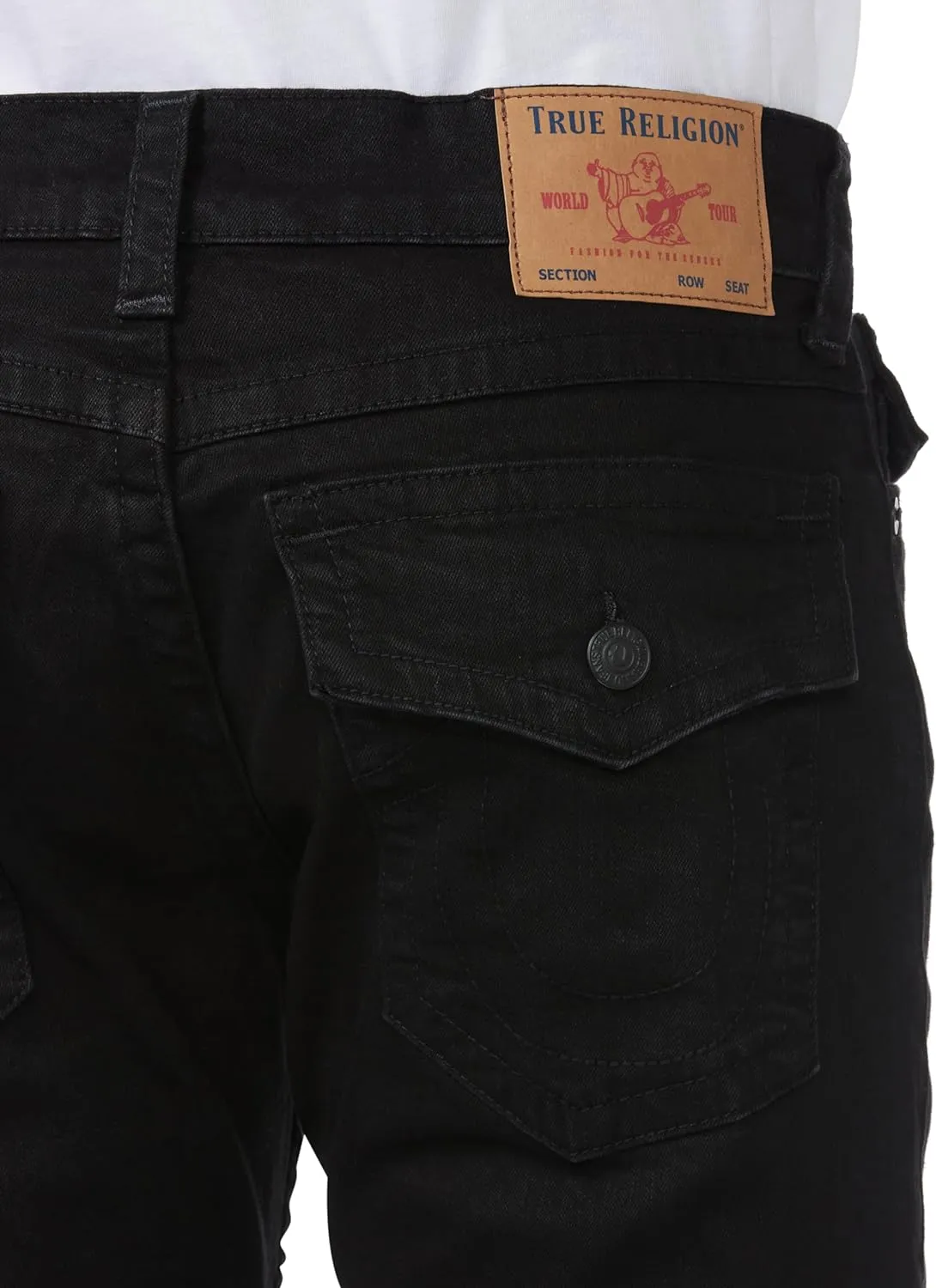 True Religion Men's Ricky Flap Sn 32 Inseam Jeans