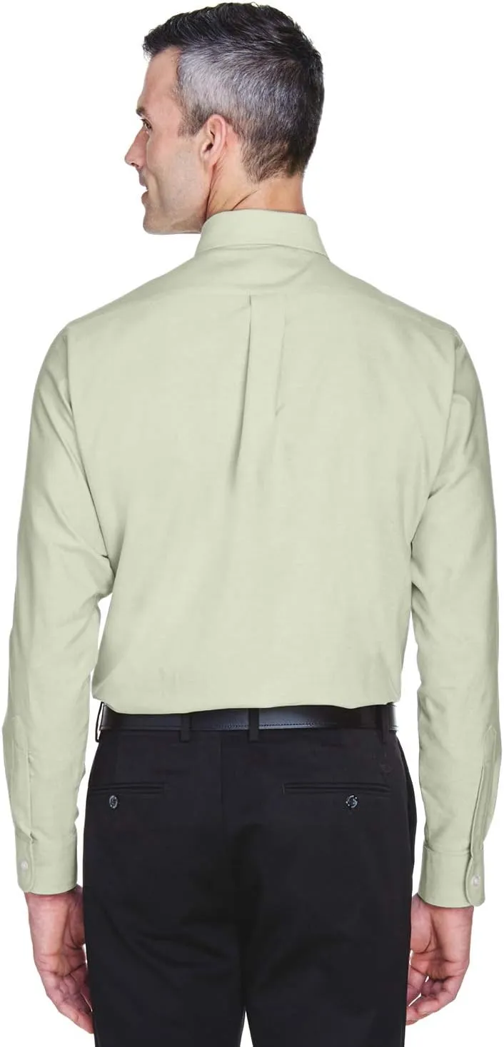 UltraClub Men's Tall Wrinkle-Free Long Sleeve Oxford Shirt