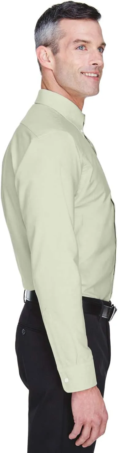 UltraClub Men's Tall Wrinkle-Free Long Sleeve Oxford Shirt