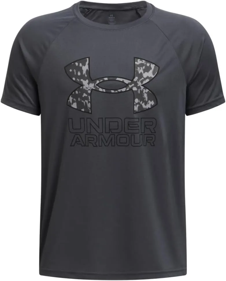 Under Armour Boys' Tech Hybrid Print Short Sleeve T Shirt