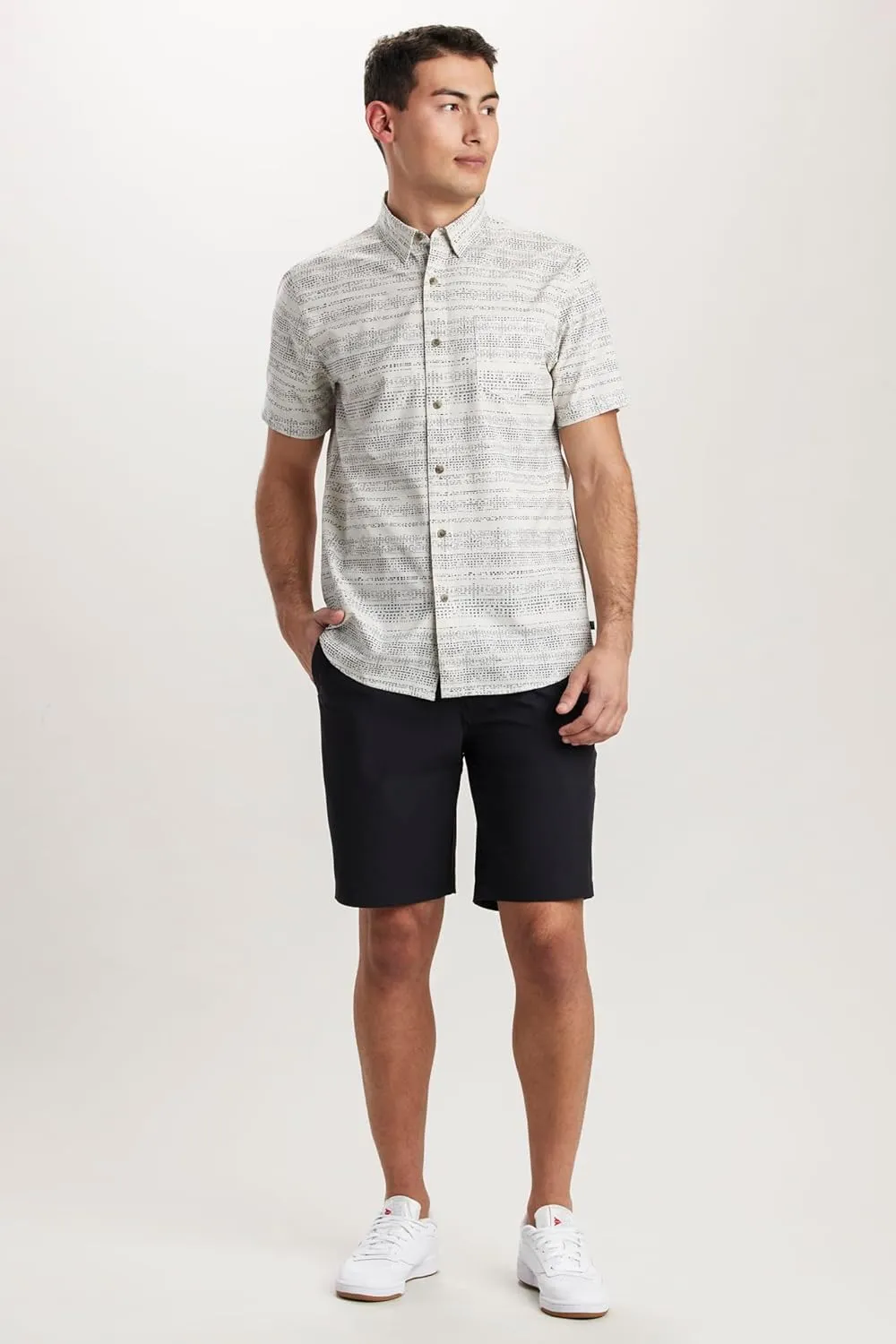 UNIONBAY Men's Short Sleeve Aero Tech Button-up Shirt