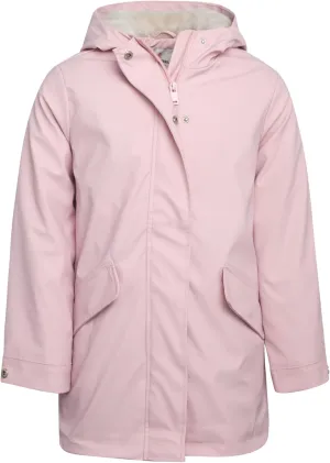 URBAN REPUBLIC Girls Rain Jacket - Sherpa Fur Lined Waterproof Girls Rain Coat and Windbreaker Rain Jacket for Outdoor (7-16)