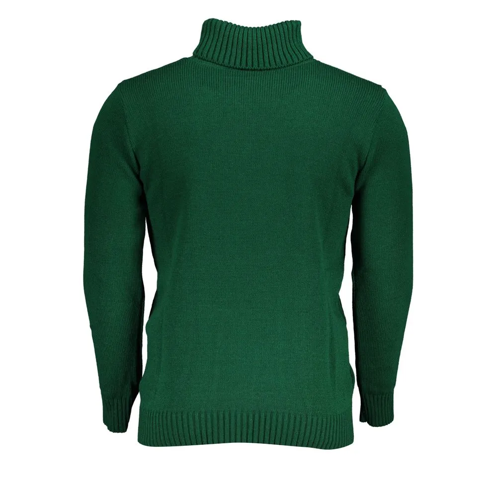 U.S. Grand Polo Elegant Turtleneck Embroidered Sweater