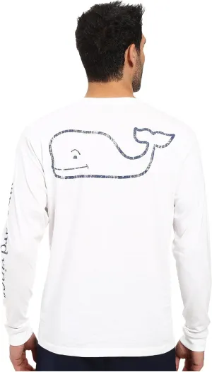 vineyard vines Men's Long Sleeve Vintage Whale Pocket T-Shirt