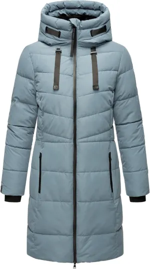 Warm Winter Coat for Women | Quilted Jacket with Hood | Vegan Down Insulation | Thigh-Length | Natsukoo XVI XS-3XL