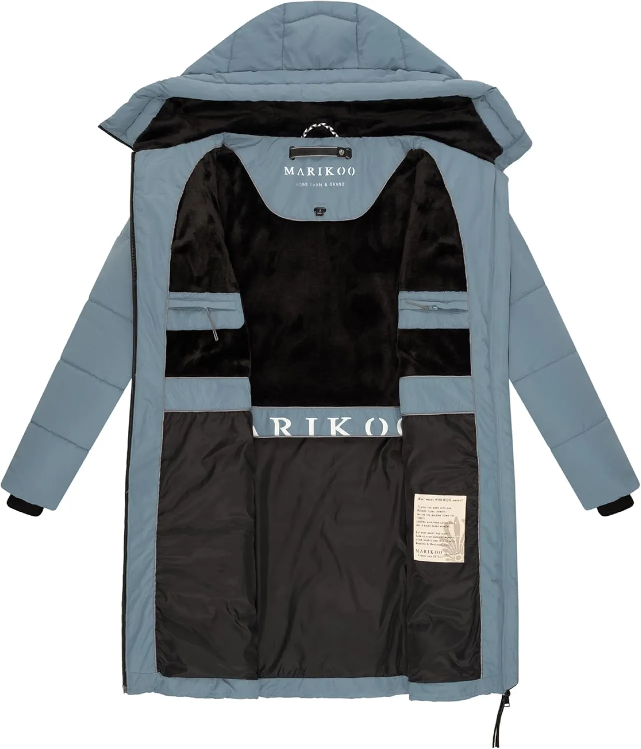Warm Winter Coat for Women | Quilted Jacket with Hood | Vegan Down Insulation | Thigh-Length | Natsukoo XVI XS-3XL