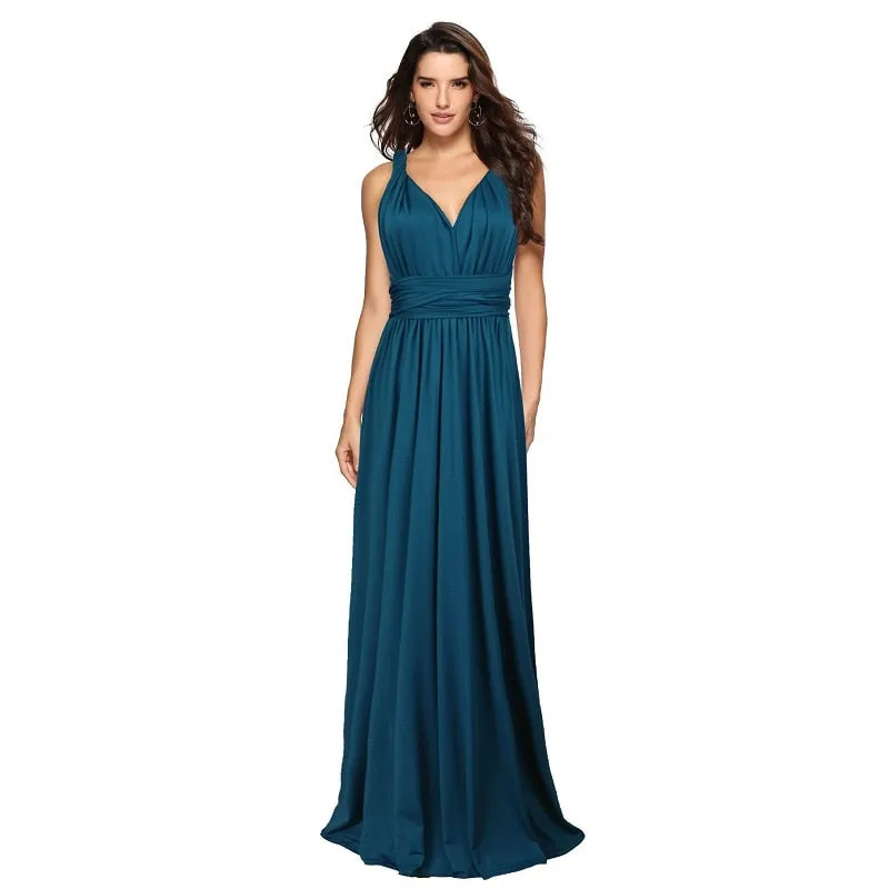 Women Convertible Boho Maxi Club Dress
