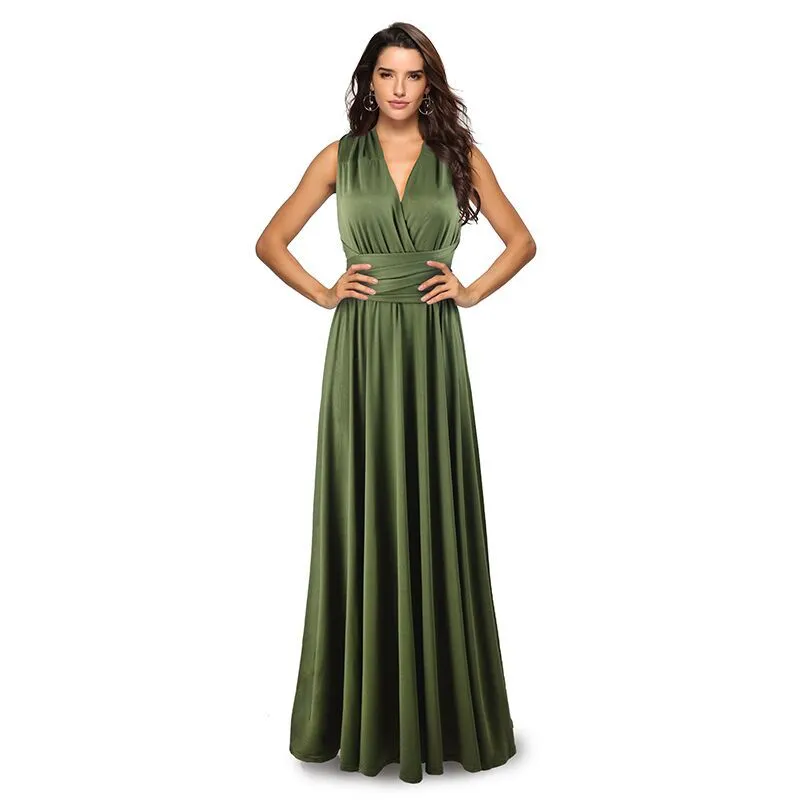 Women Convertible Boho Maxi Club Dress