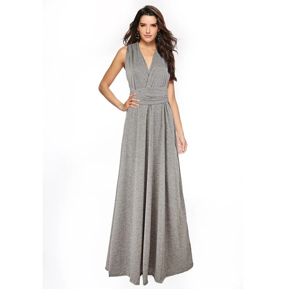 Women Convertible Boho Maxi Club Dress
