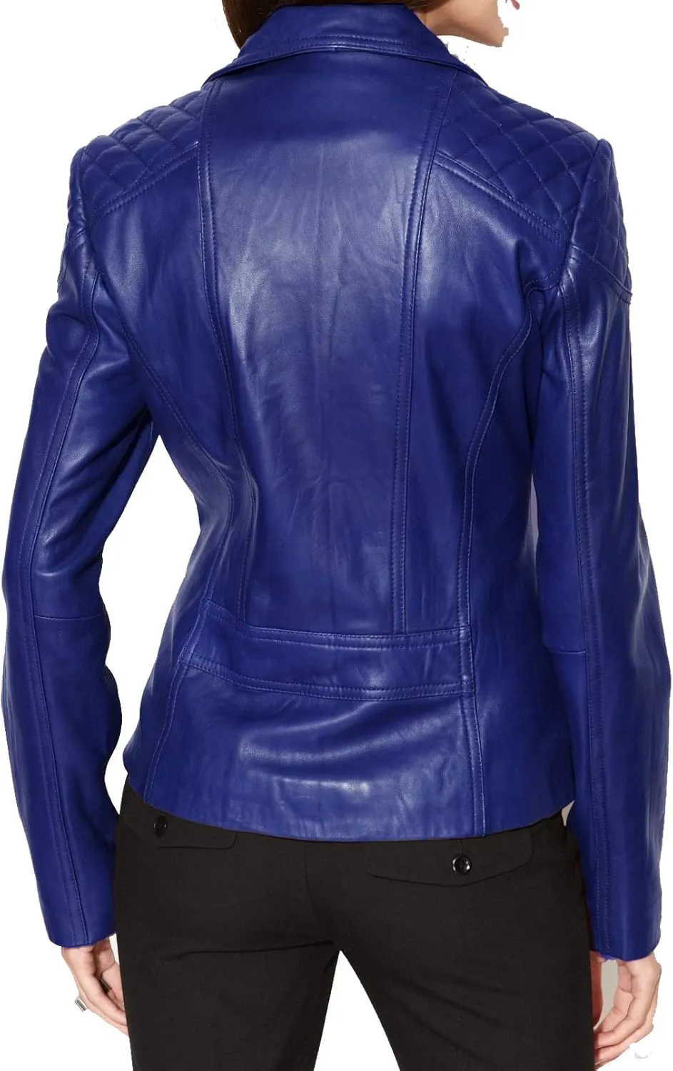 Womens Leather Jacket Bomber Motorcycle Biker Real Lambskin Leather Jacket for Womens 85