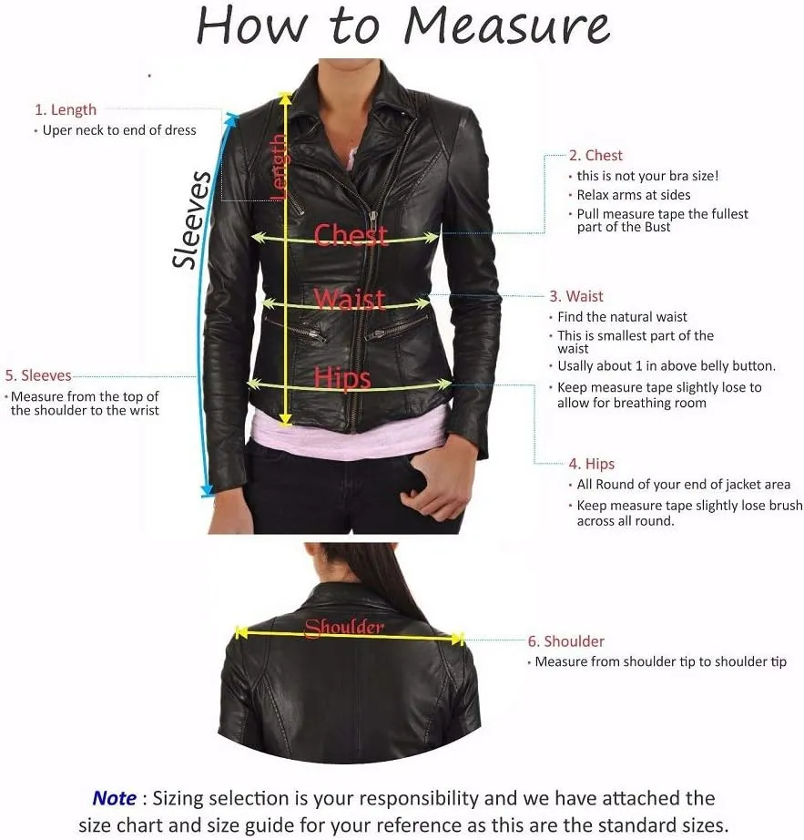 Womens Leather Jacket Bomber Motorcycle Biker Real Lambskin Leather Jacket for Womens 85