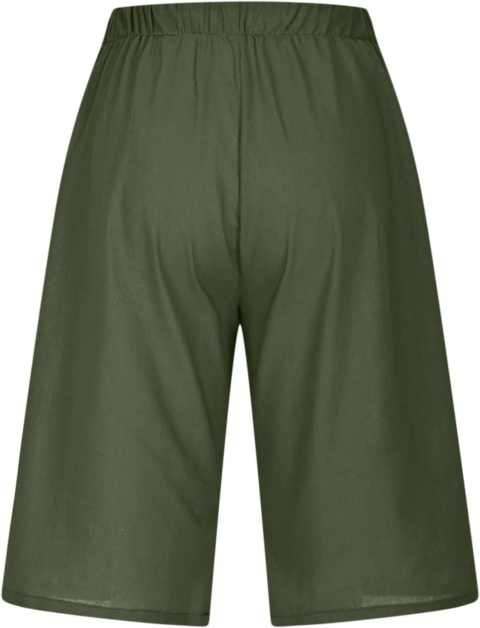 Womens Linen Shorts 2025 Causal Comfy Summer Drawstring High Waist Cotton Shorts for Women Baggy Pants Pockets