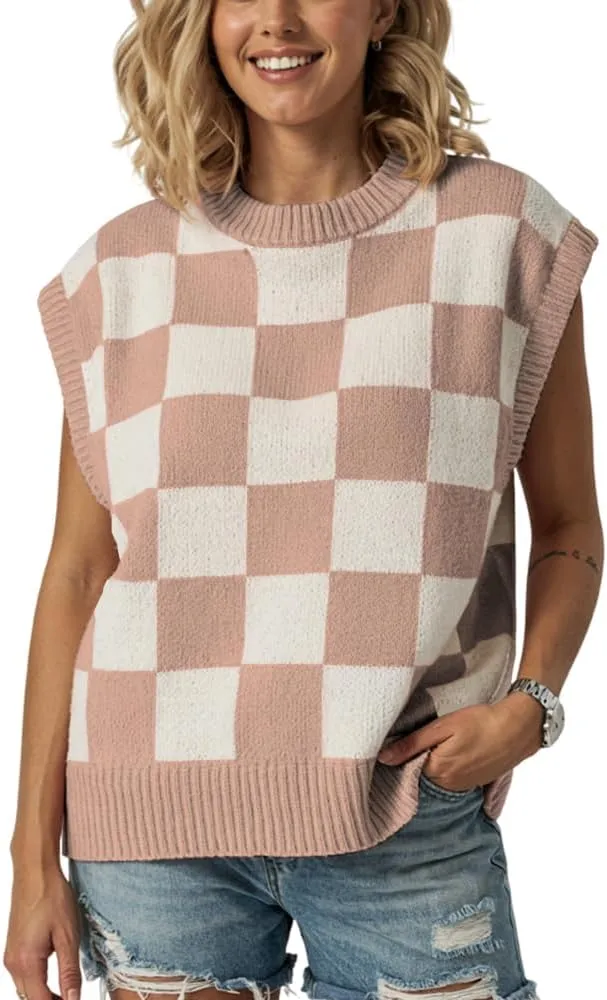 Women's Spring Loose Short Sleeve Pullover Sweater Fashionable Office Vacation Wear Fall Summer