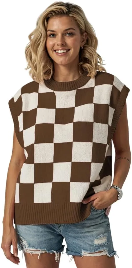 Women's Spring Loose Short Sleeve Pullover Sweater Fashionable Office Vacation Wear Fall Summer