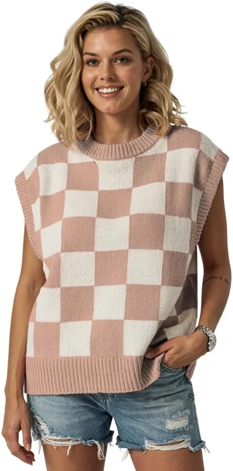 Women's Spring Loose Short Sleeve Pullover Sweater Fashionable Office Vacation Wear Fall Summer