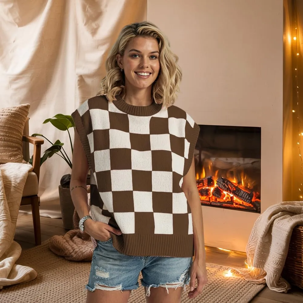 Women's Spring Loose Short Sleeve Pullover Sweater Fashionable Office Vacation Wear Fall Summer
