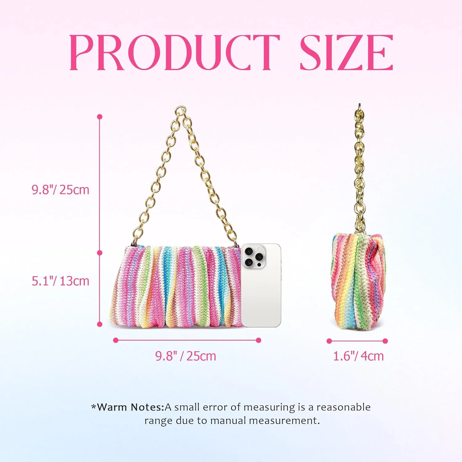Womens Straw Clutch Purse Woven Shoulder Bag Tote Handbag Pleated Straw Evening Bag Summer Beach Purse