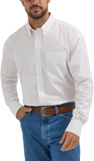 Wrangler Men's George Strait Button Down Long Sleeve Shirt