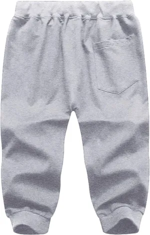 XUETON Mens Capri Jogger 3/4 Below Knee Workout Running Sports Sweat Shorts Elastic Waist Drawstring Summer Casual Gym Shorts