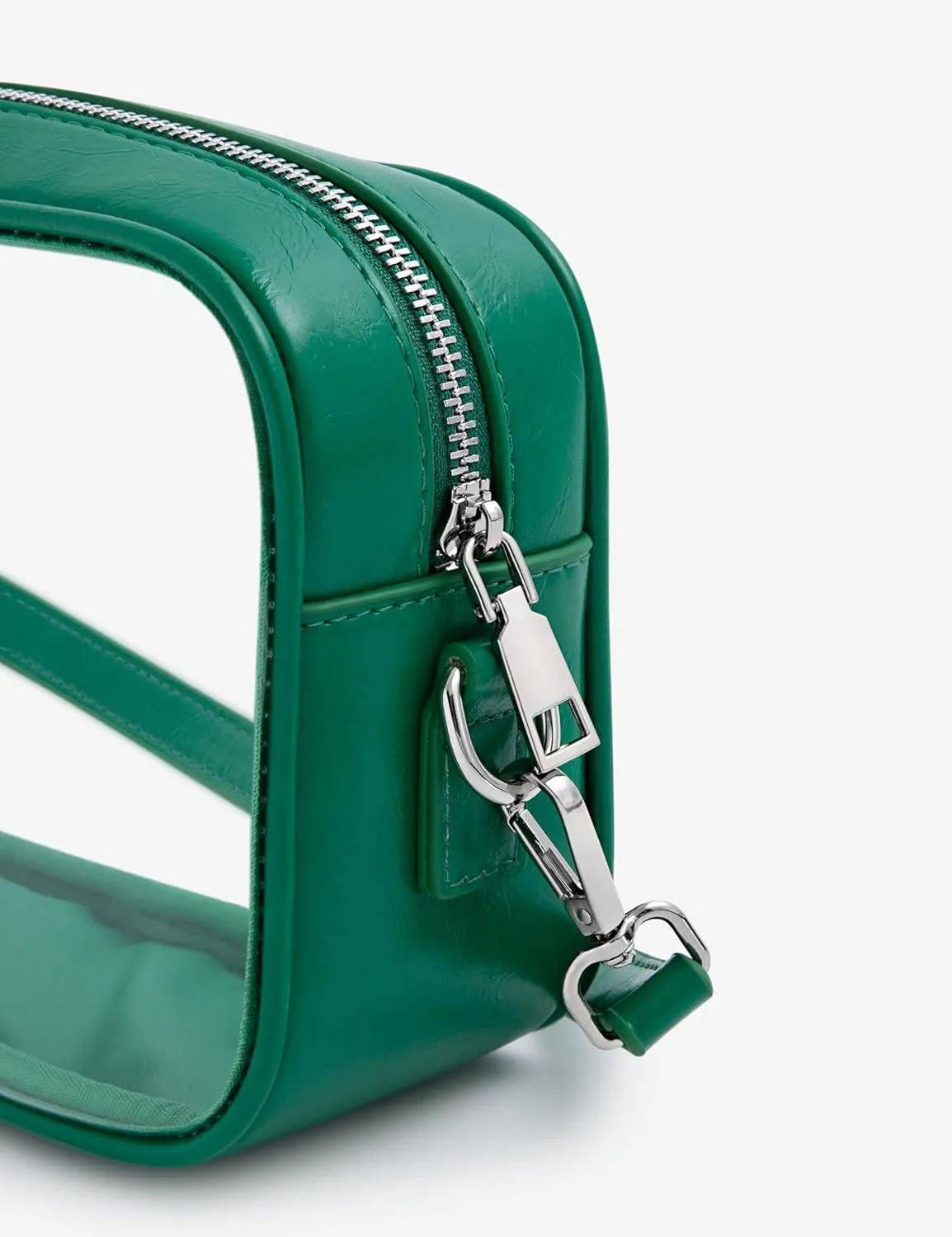 Yarnic Clear Bag Stadium Approved, PVC Transparent Crossbody Purse Small Clear Crossbody Bag with Adjustable Shoulder Strap